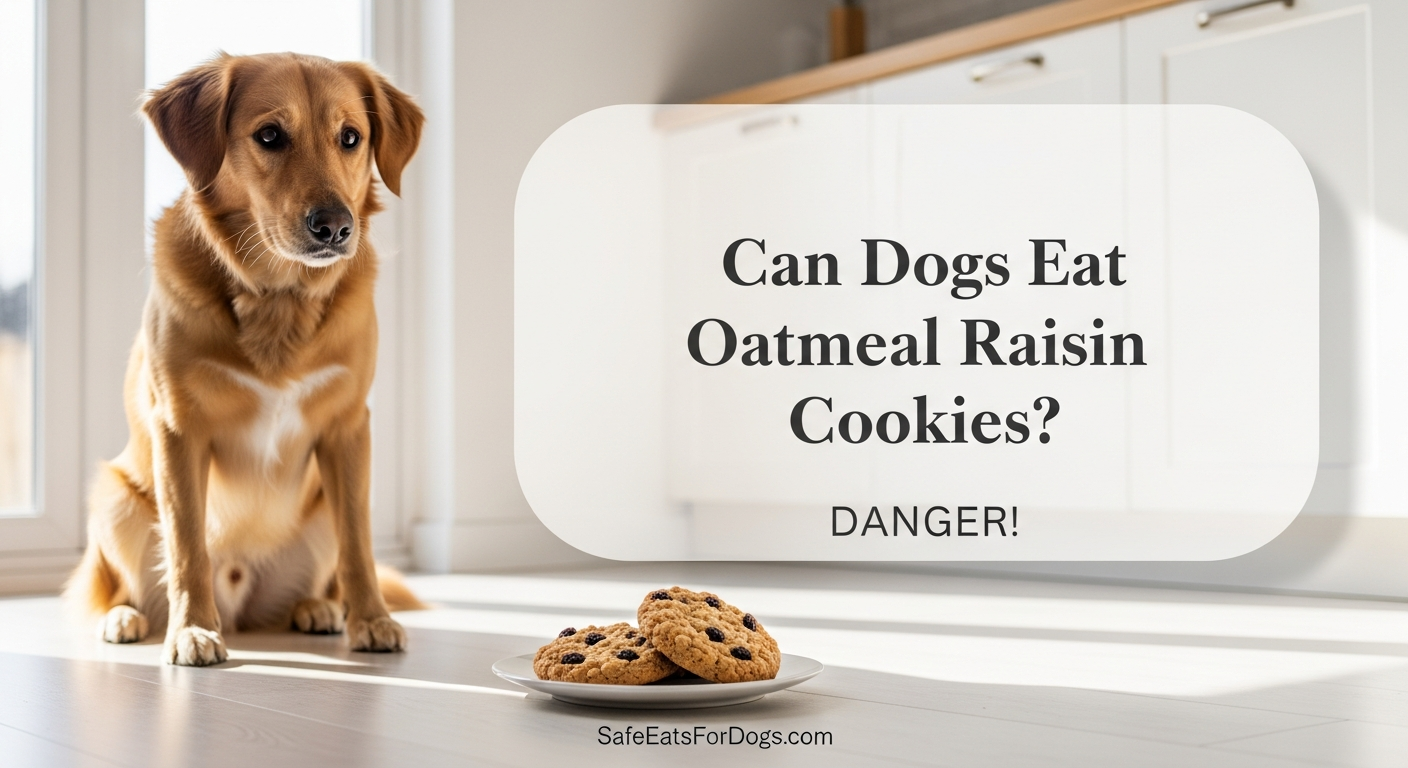 Can Dogs Eat Oatmeal Raisin Cookies? DANGER!